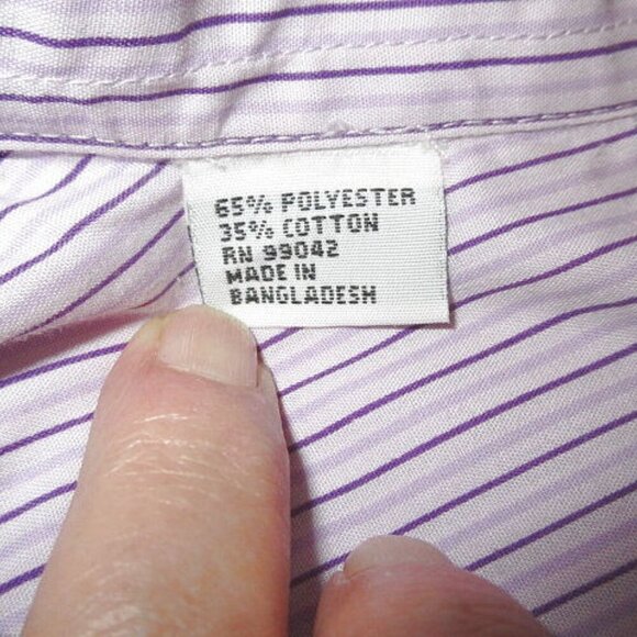 90s Vtg Las Olas Embroidered Poodle Top Size M Red Hat Society Purple Button Up - Picture 12 of 12